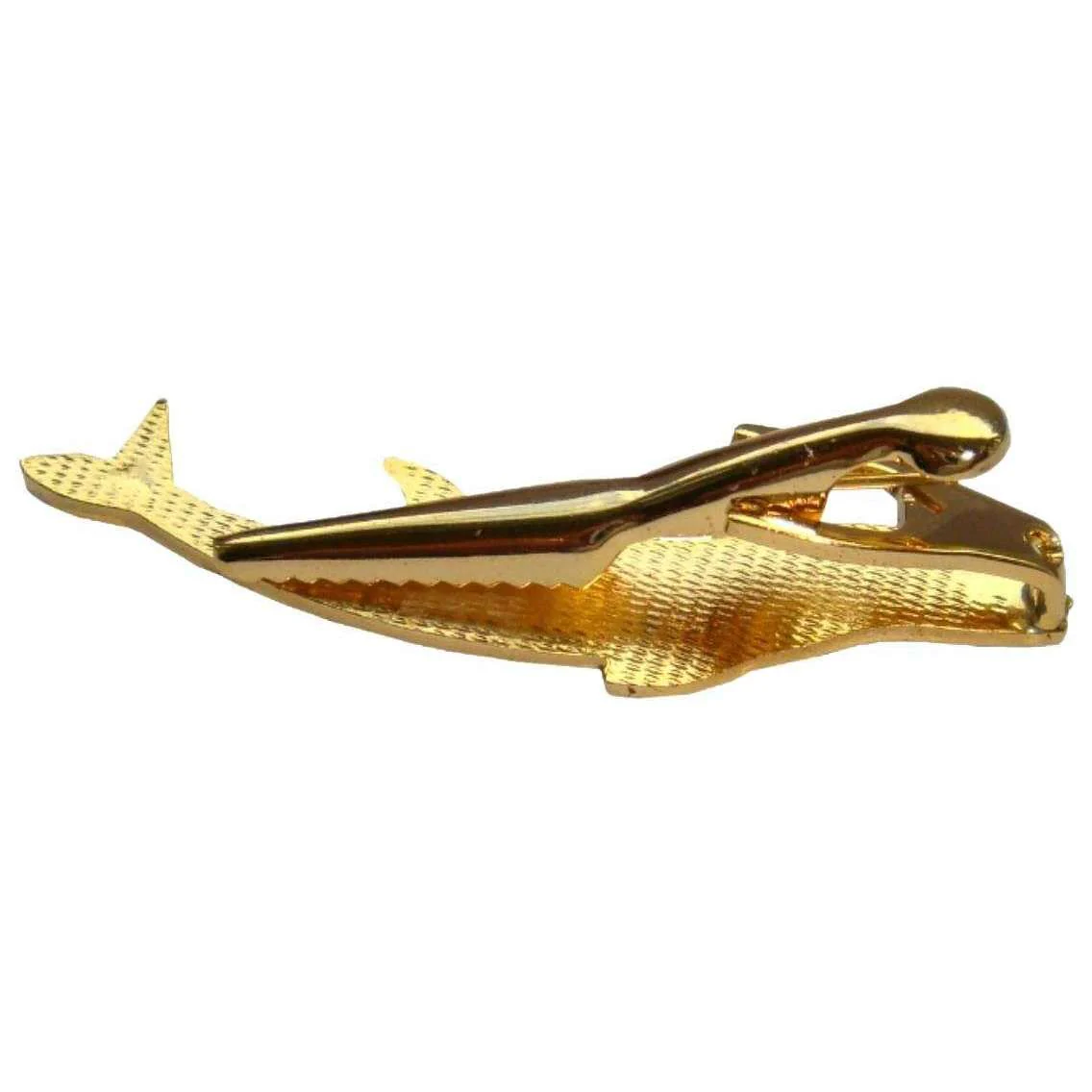 Bassin and Brown Dolphin Tie Bar - Silver/Gold - Image 4