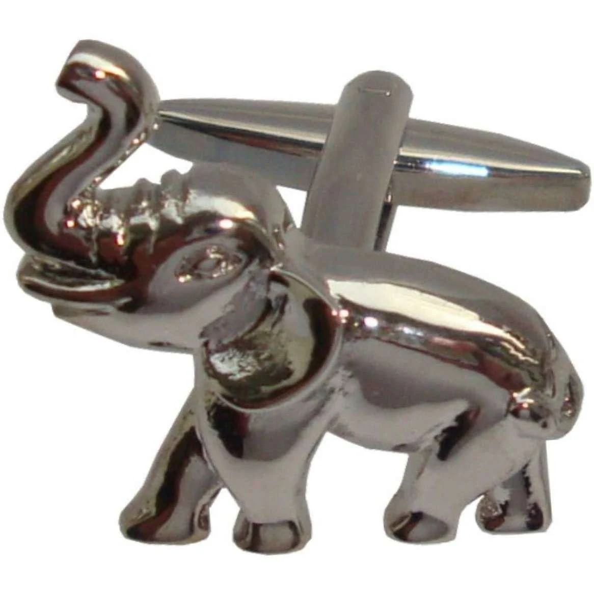 Bassin and Brown Elephant Cufflinks - Silver - Image 3
