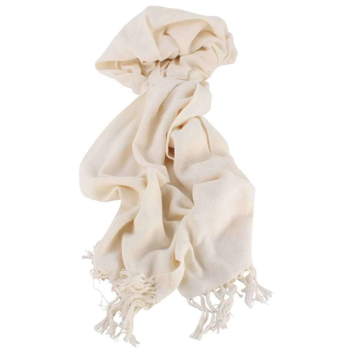 Bassin and Brown Grant Plain Scarf - Cream - Image 4