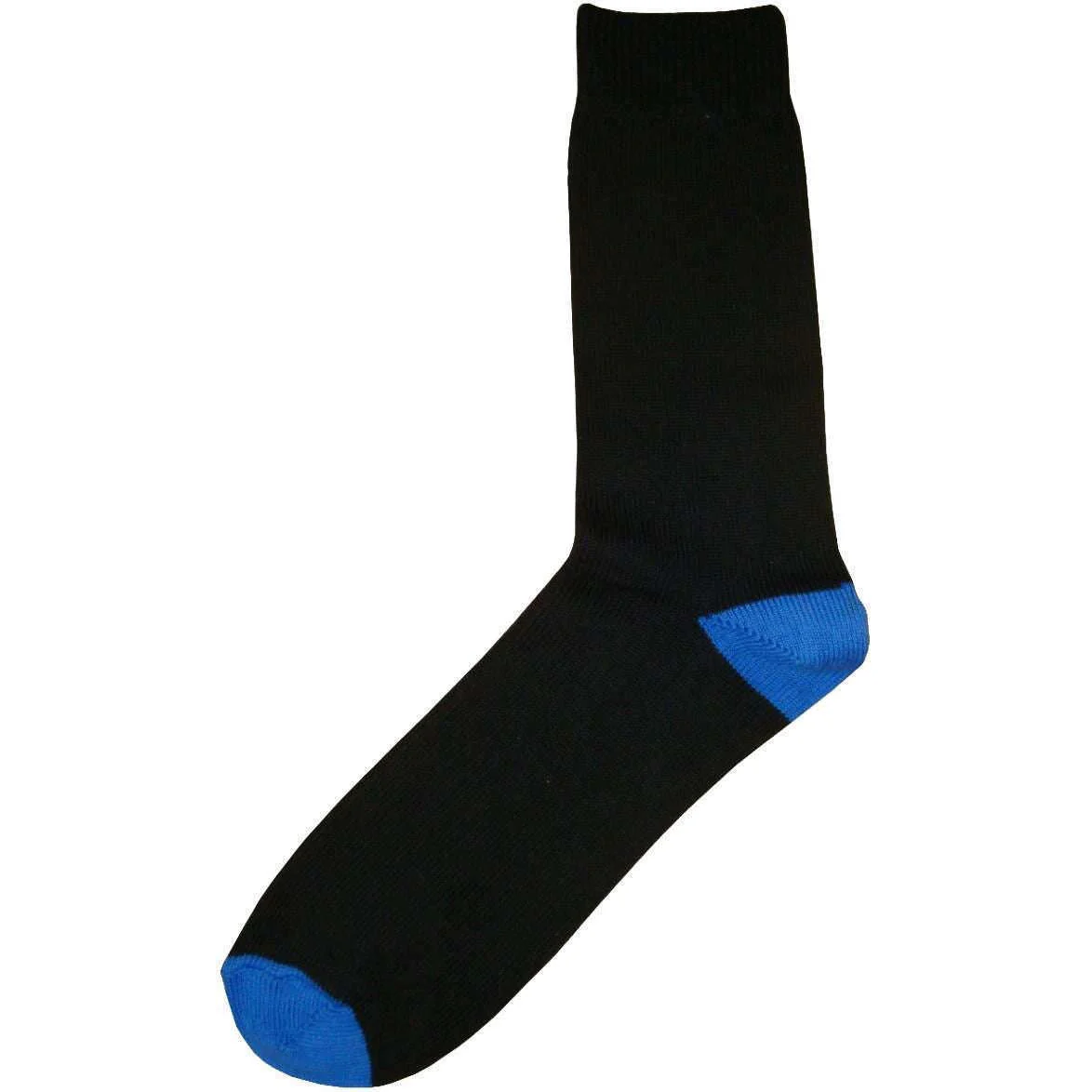 Bassin and Brown Heel and Toe Socks - Black/Blue