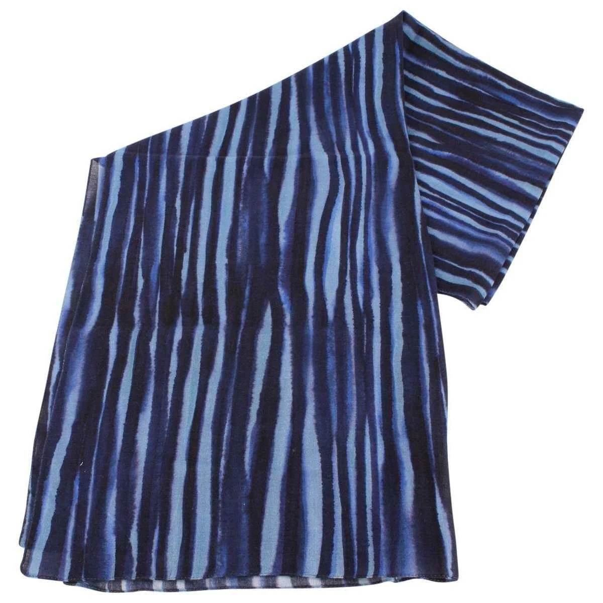 Bassin and Brown Herbarium Abstract Cotton Scarf - Blue/Lilac/Sky