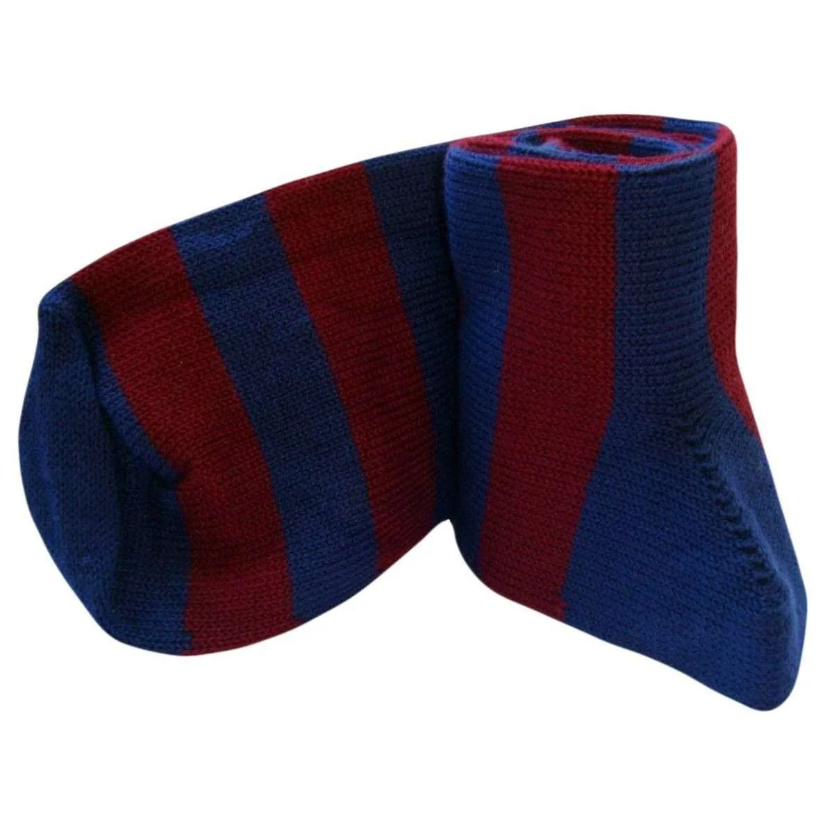 Bassin and Brown Hooped Stripe Socks - Wine/Deep Blue - Image 3