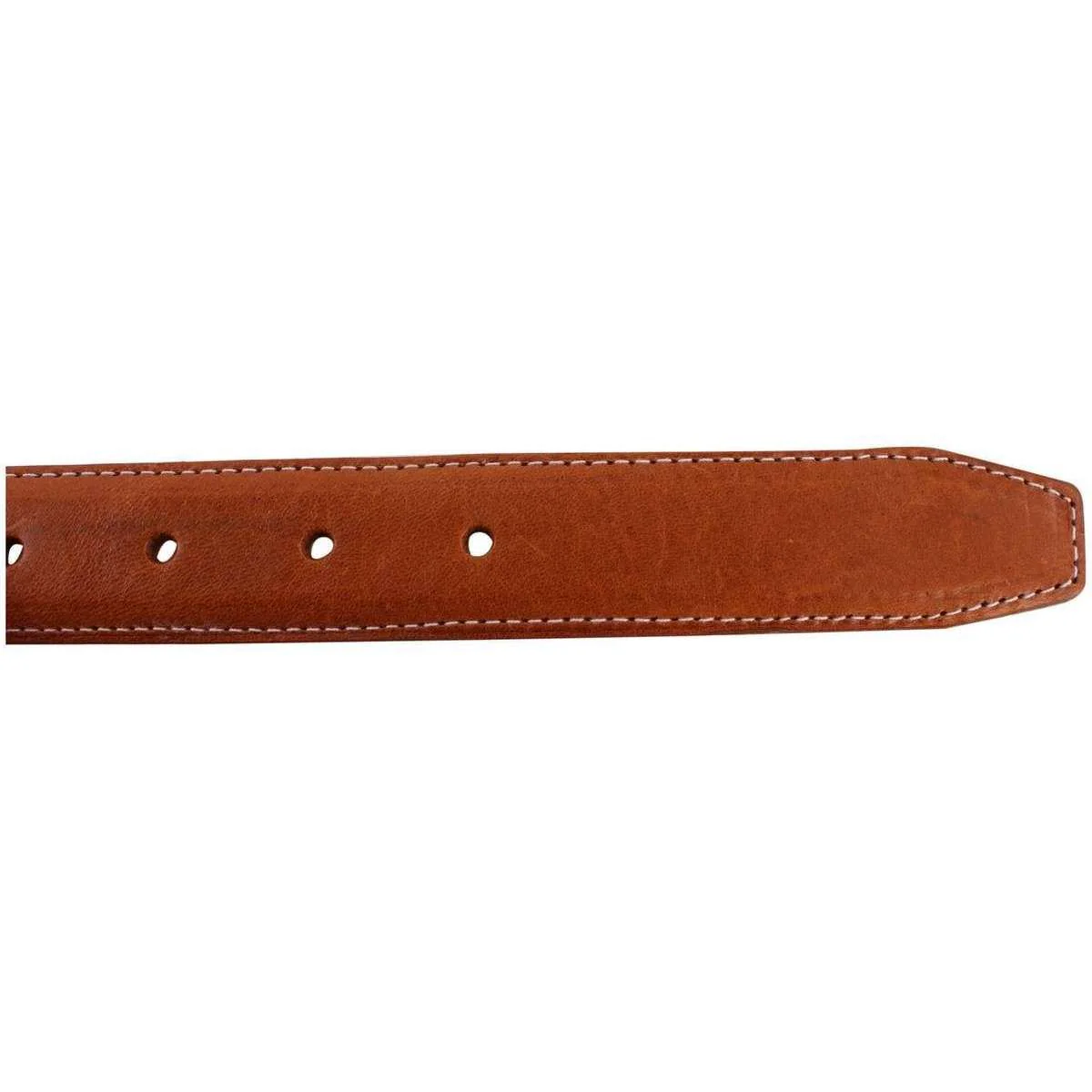 Bassin and Brown Leather Belt - Tan - Image 4