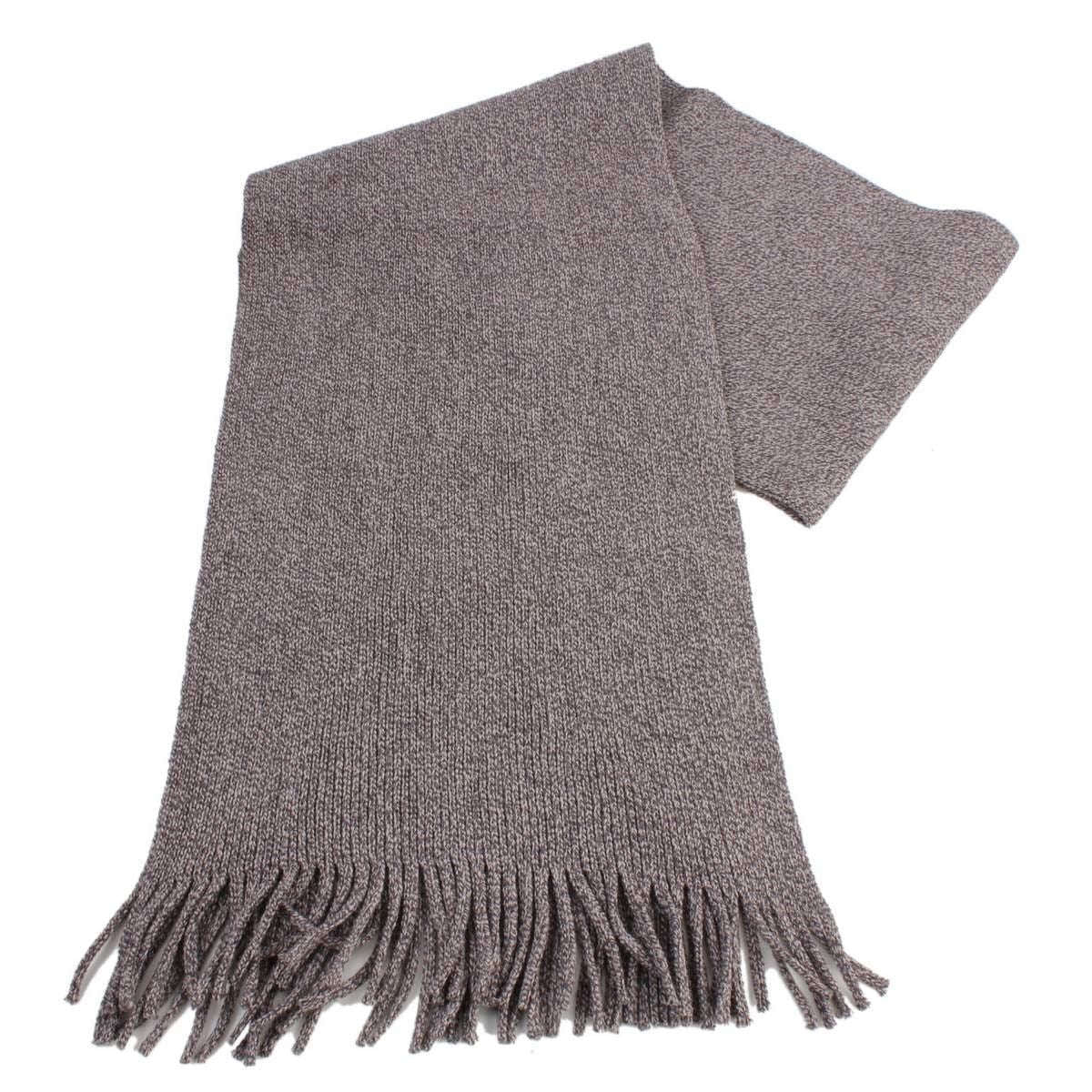 Bassin and Brown Lucas Birdseye Scarf - Brown/Beige - Image 2