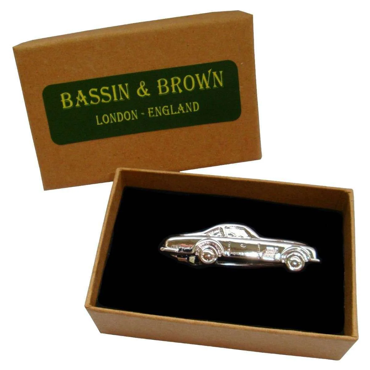 Bassin and Brown Motor Car Tie Bar - Silver - Image 5