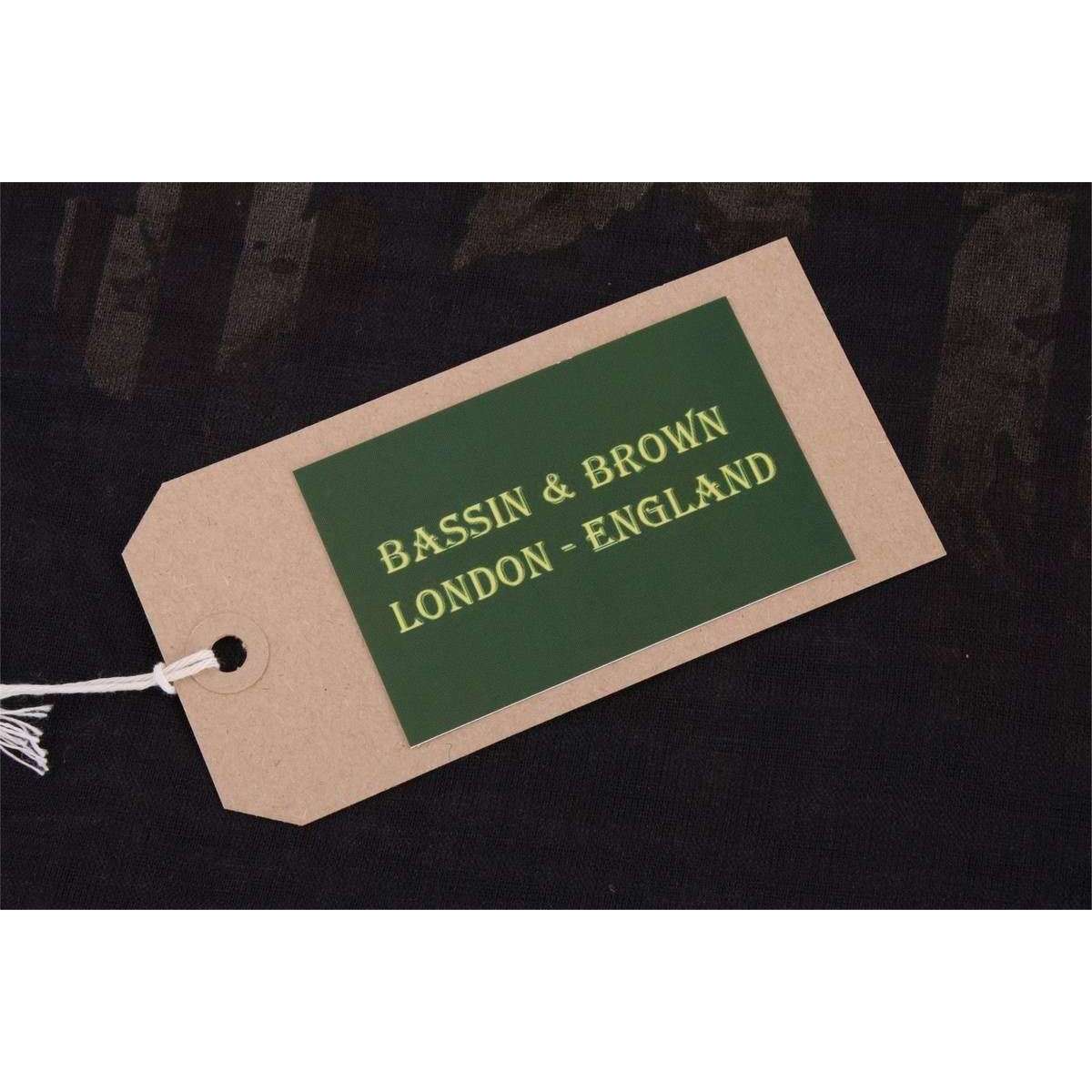 Bassin and Brown Pagoda Floral Wool Scarf  - Black/Grey - Image 5