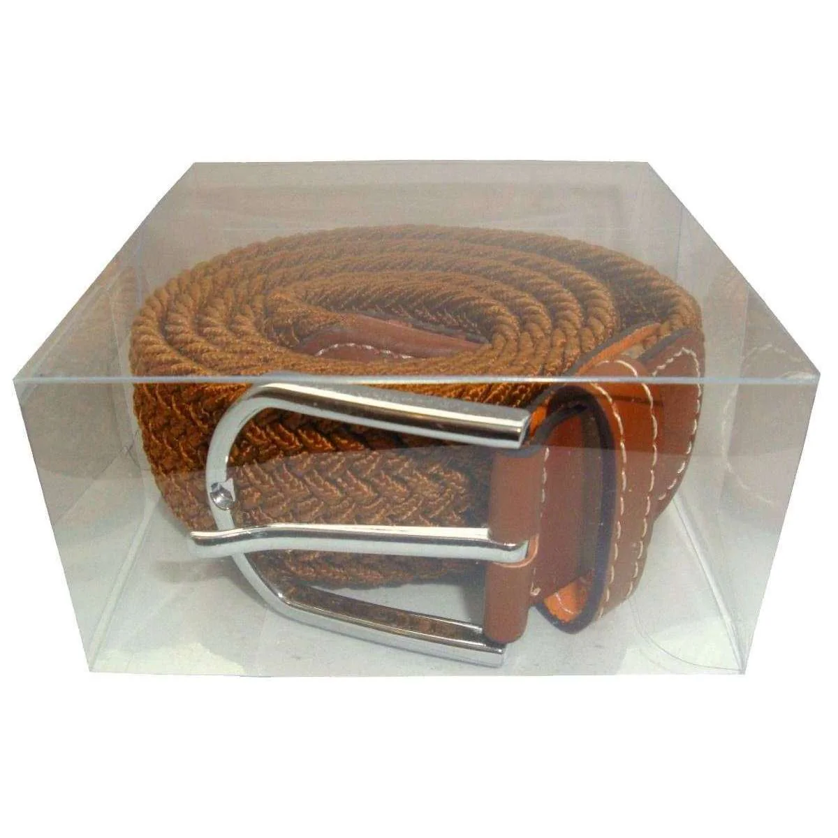 Bassin and Brown Plain Woven Belt - Bronze - Image 6