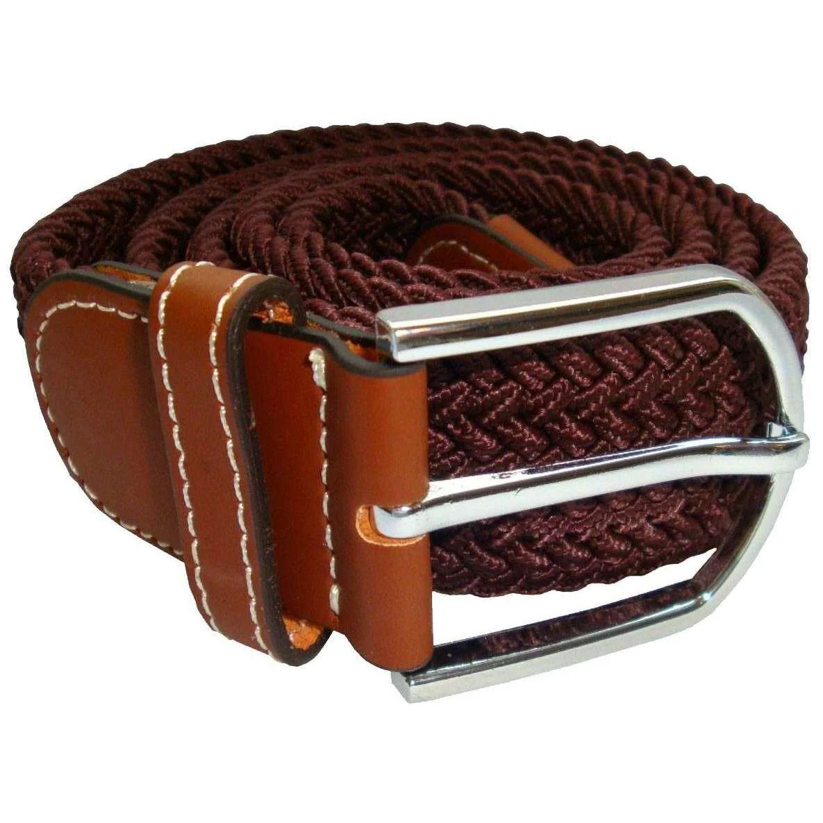 Bassin and Brown Plain Woven Belt - Brown - Image 2