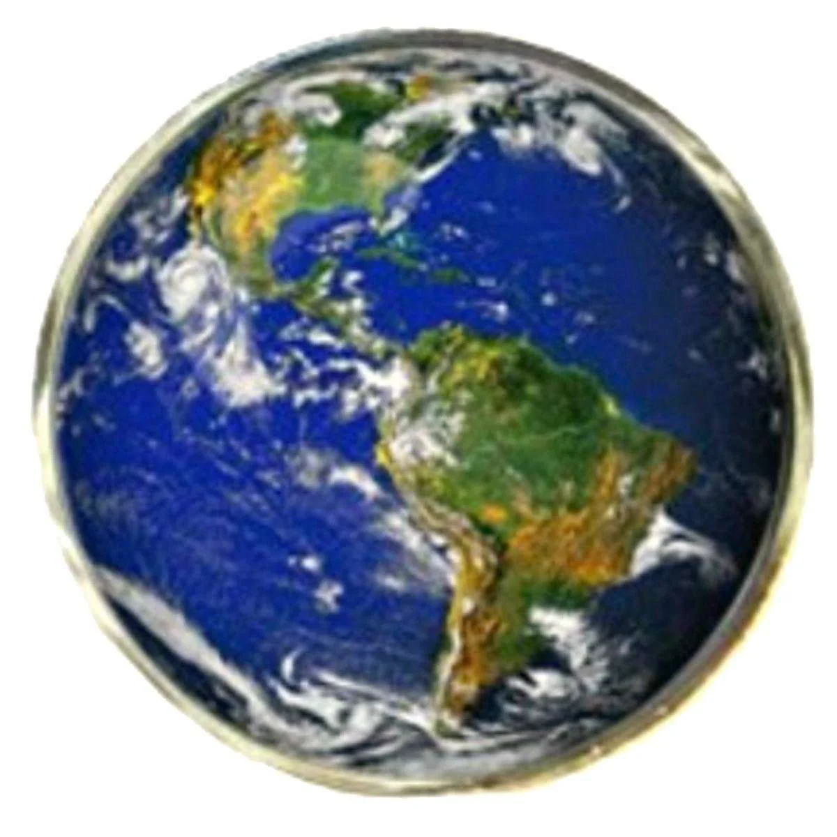 Bassin and Brown Planet Earth Cufflinks - Blue/Green - Image 3