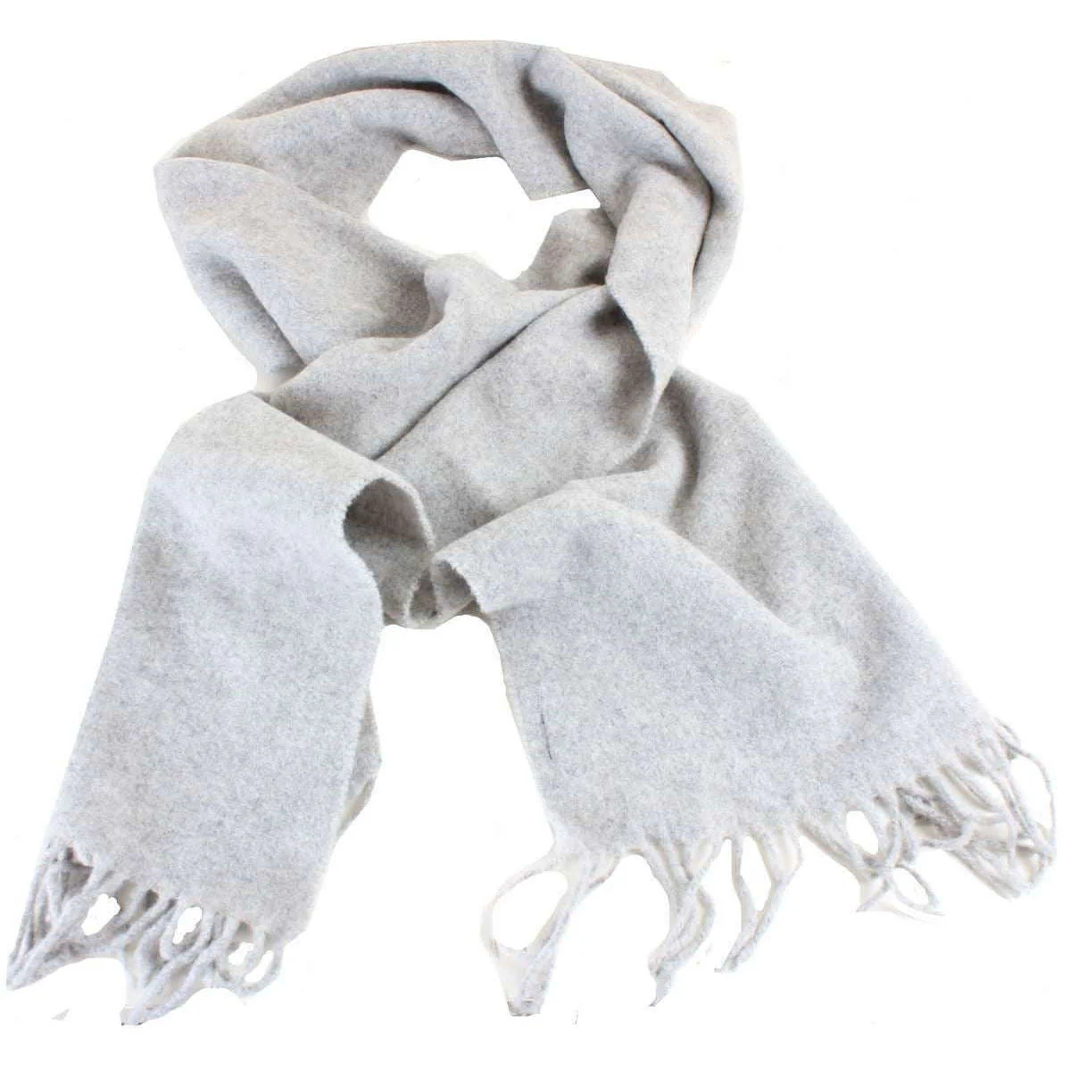Bassin and Brown Southall Plain Wool Scarf - Grey - Image 2