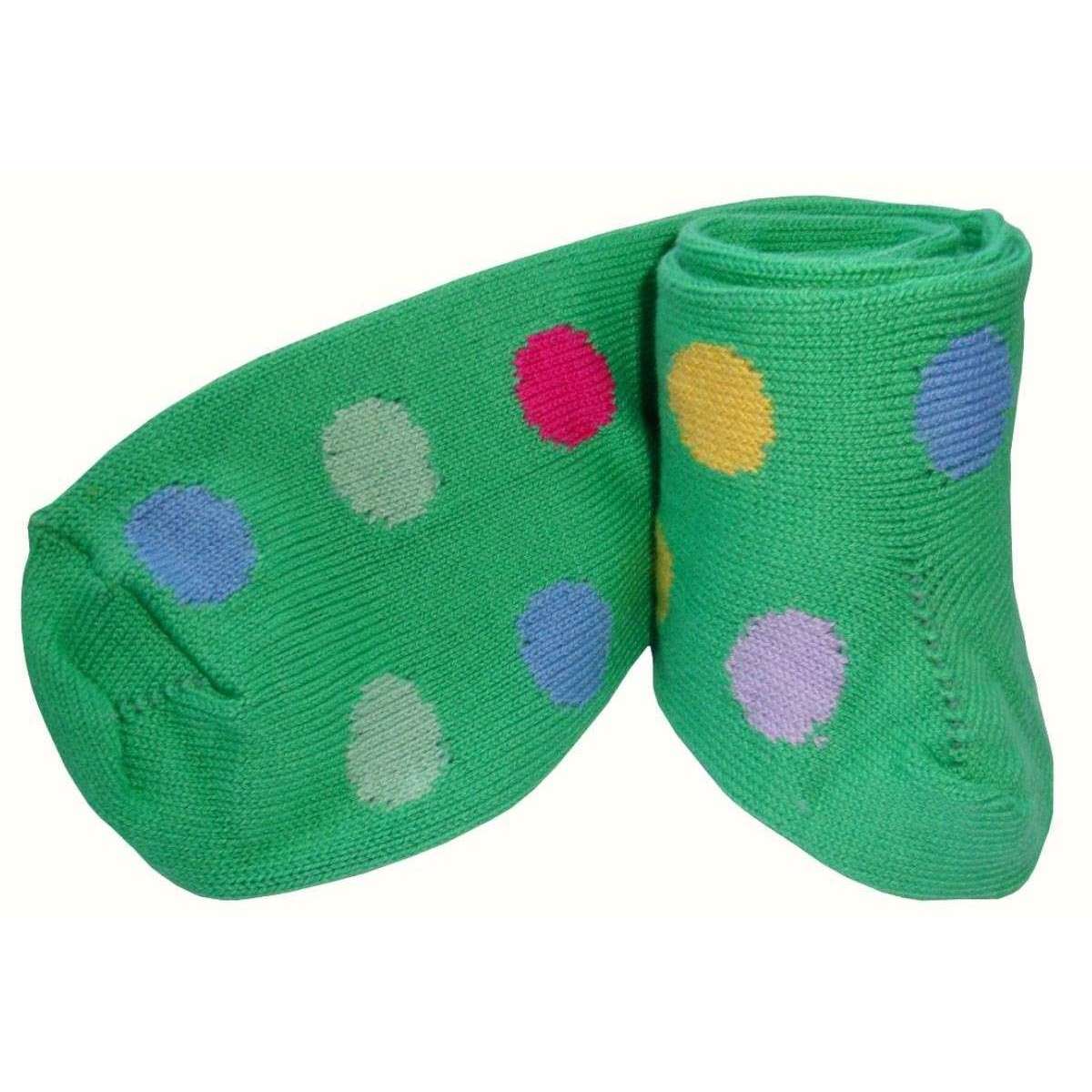Bassin and Brown Spotted Midcalf Socks - Green/Multi-colour - Image 4