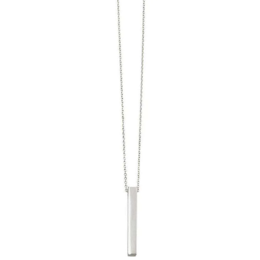 Beginnings Bar Necklace - Silver
