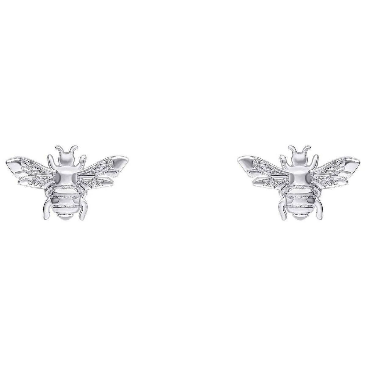 Beginnings Bee Stud Earrrings - Silver