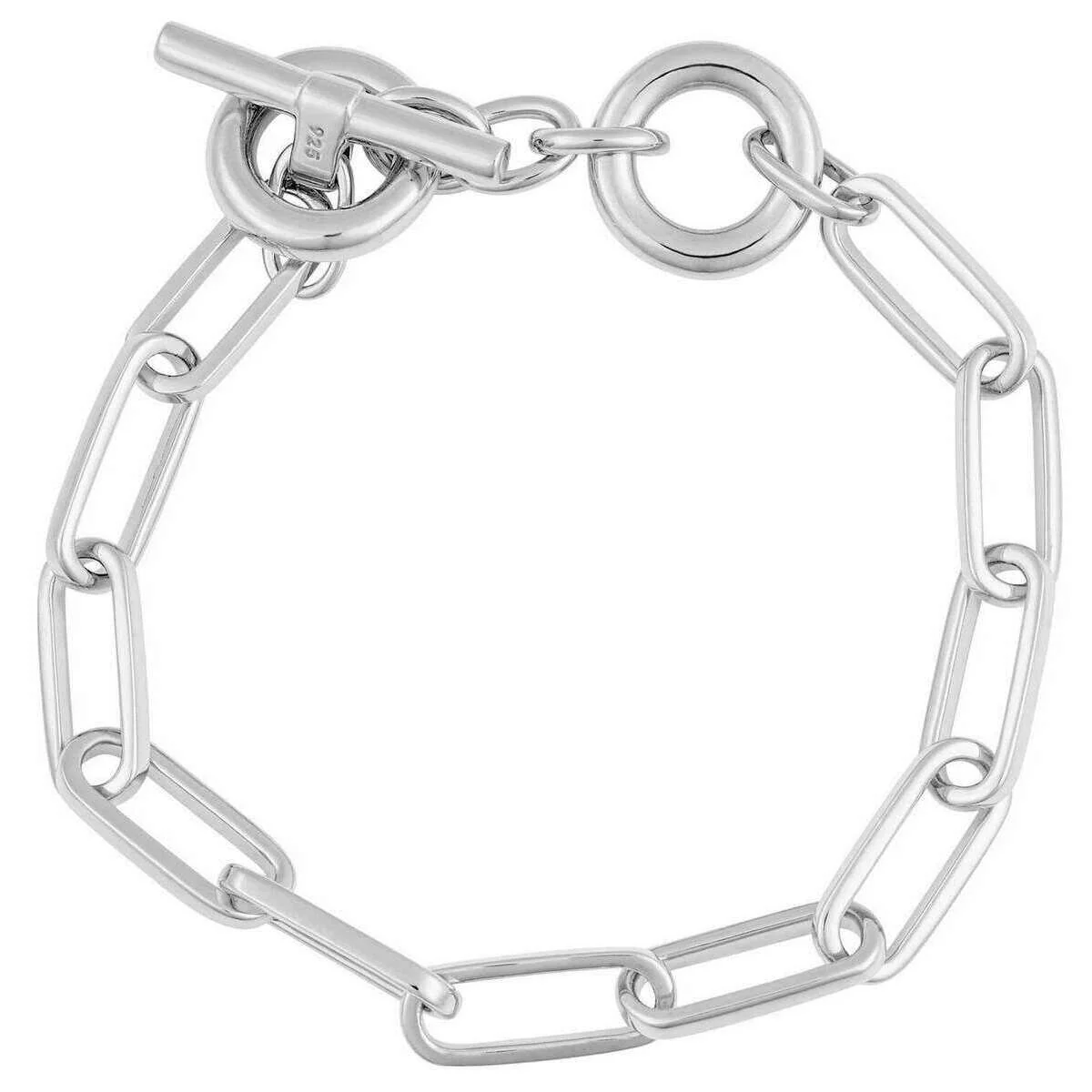 Beginnings Chunky T-Bar Bracelet - Silver