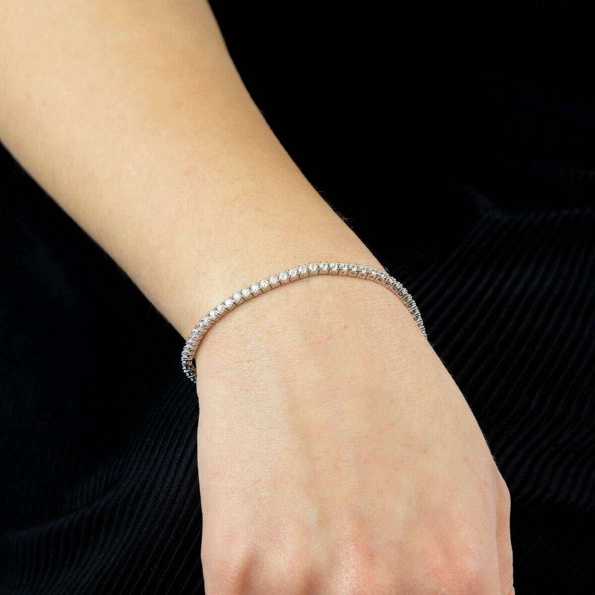 Beginnings Claw Set Gemstone Bracelet - Silver - Image 2