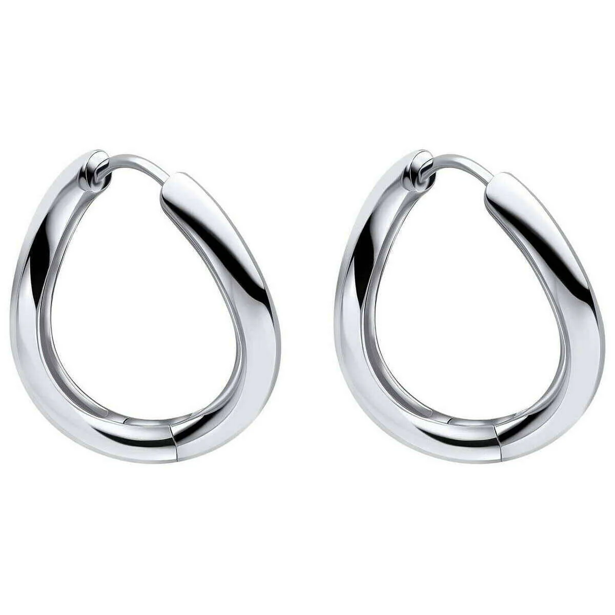 Beginnings Infinity Twist Hoop Earrings - Silver