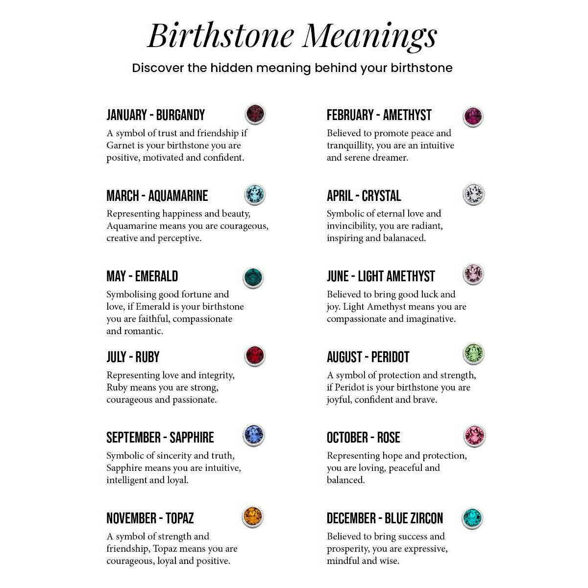 Beginnings July Crystal Birthstone Bracelet - Gold/Red - Image 3