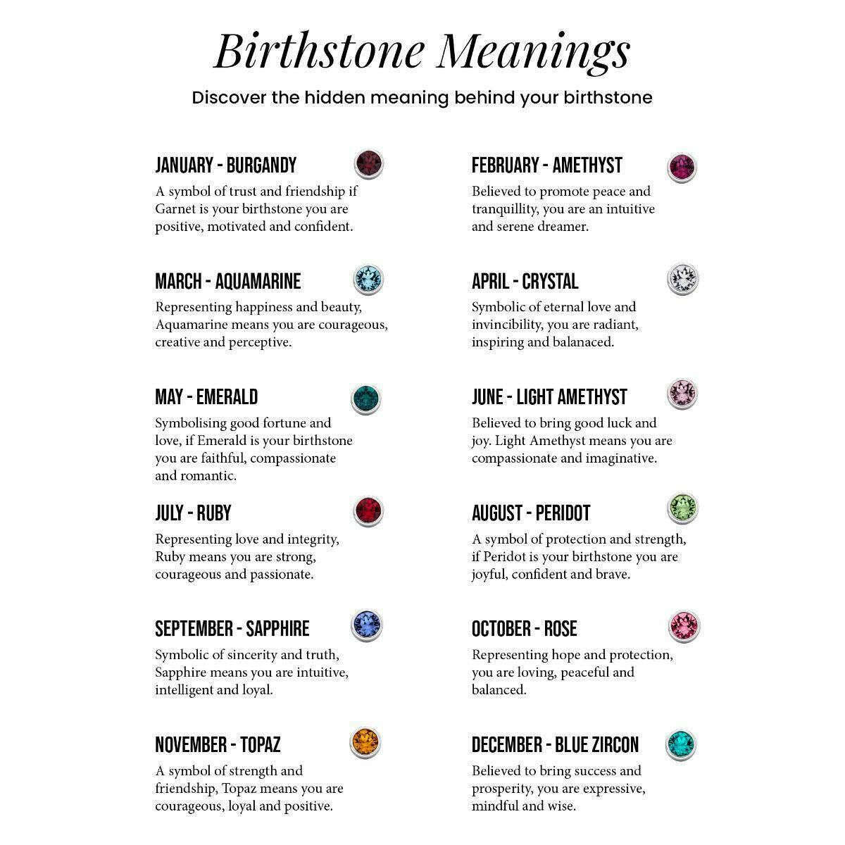 Beginnings July Crystal Birthstone Earrings - Gold/Red - Image 3