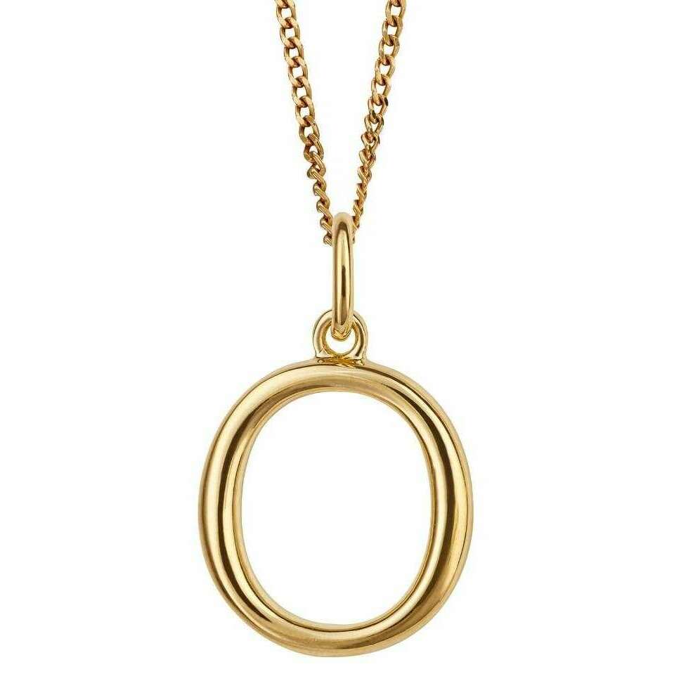Beginnings O Initial Pendant - Gold