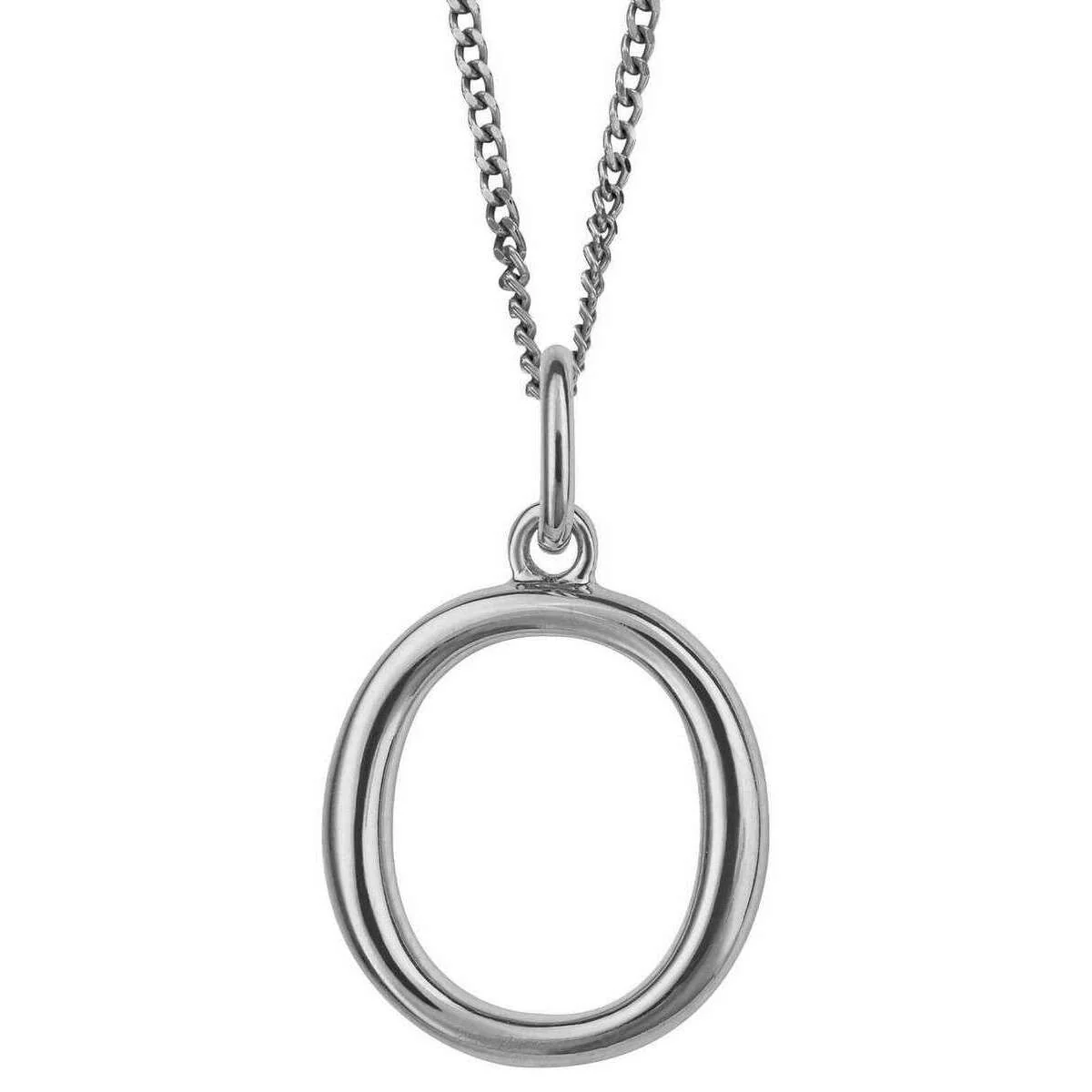 Beginnings O Initial Pendant - Silver