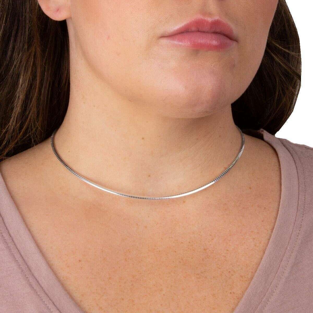 Beginnings Omega Chain Necklace - Silver - Image 2