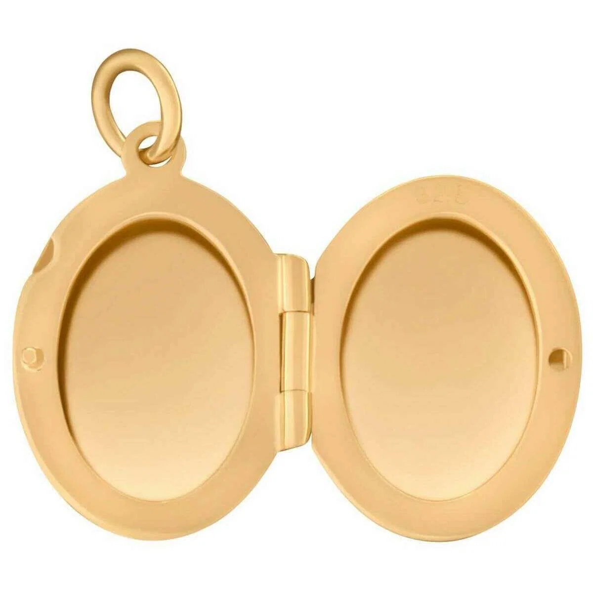 Beginnings Small Oval Locket Pendant - Gold - Image 2