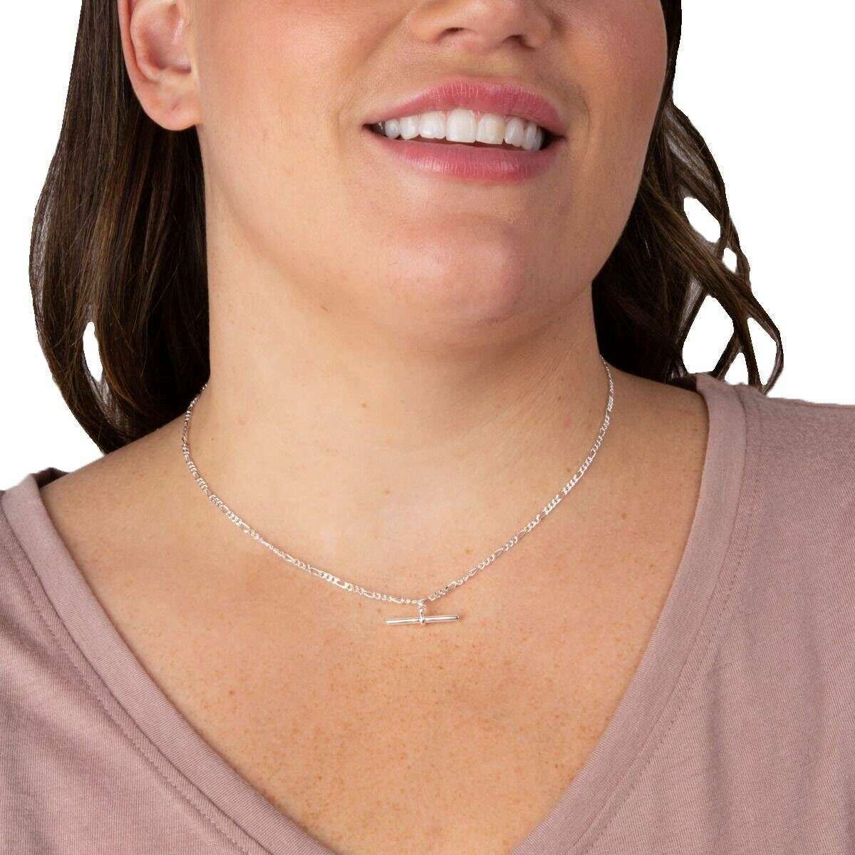 Beginnings T-Bar Link Chain Necklace - Silver - Image 2