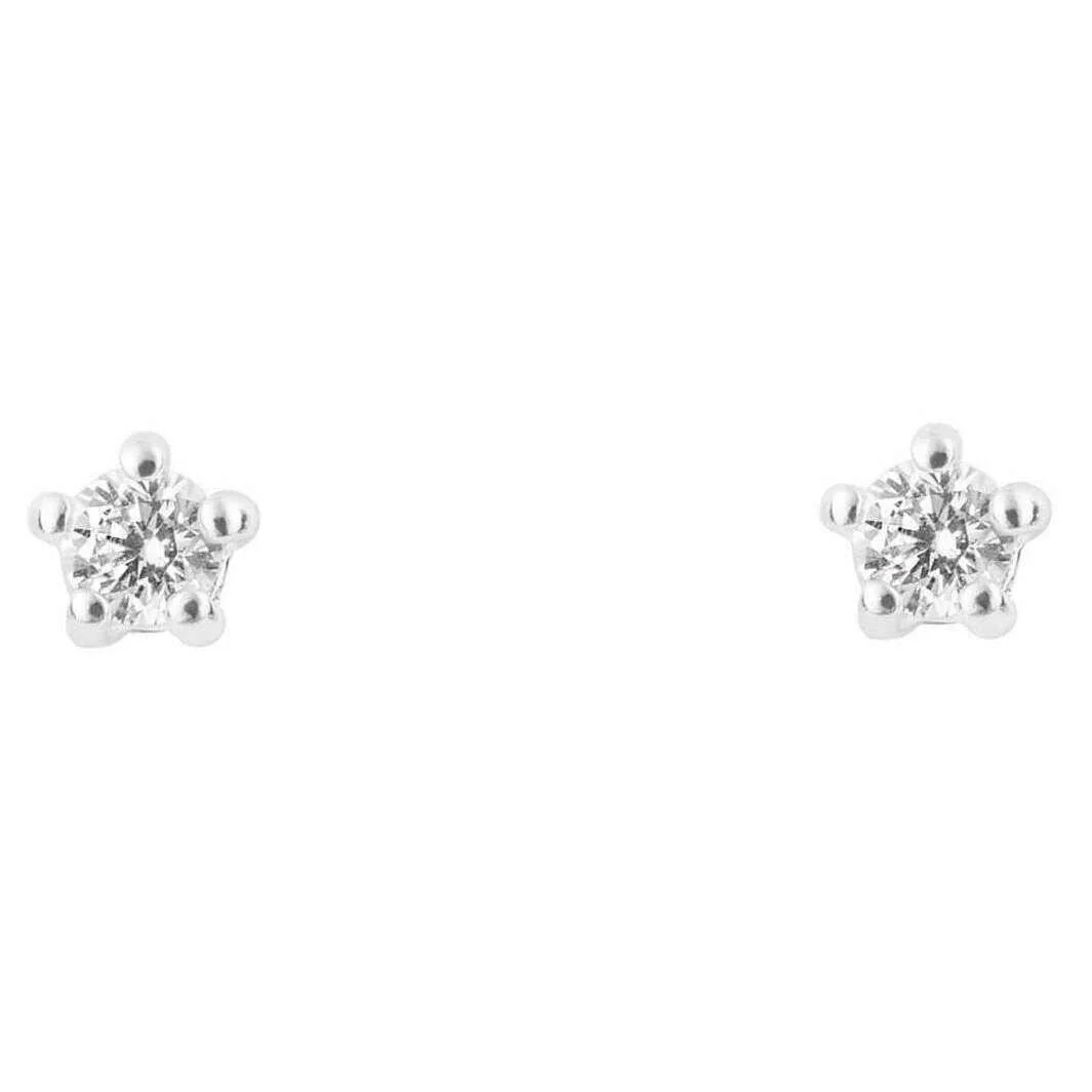 Beginnings Tiny Stud Earrings - Silver