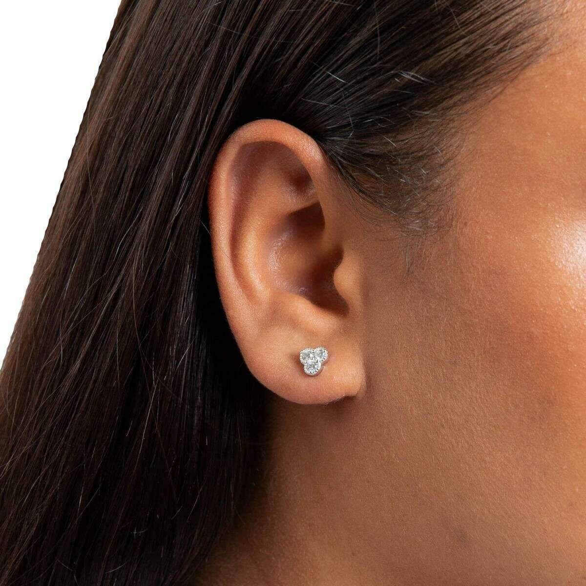 Beginnings Trilogy Stud Earrings - Silver - Image 2
