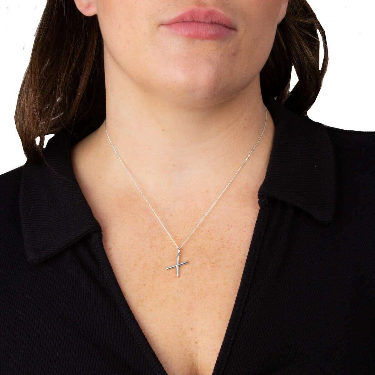 Beginnings X Initial Pendant - Silver - Image 2