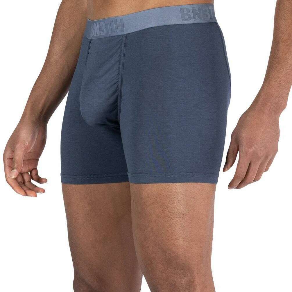 BN3TH Classic Essentials 3 Pack Boxer Briefs - Dusty Blue/Midnight Navy/Heather Grey - Image 3