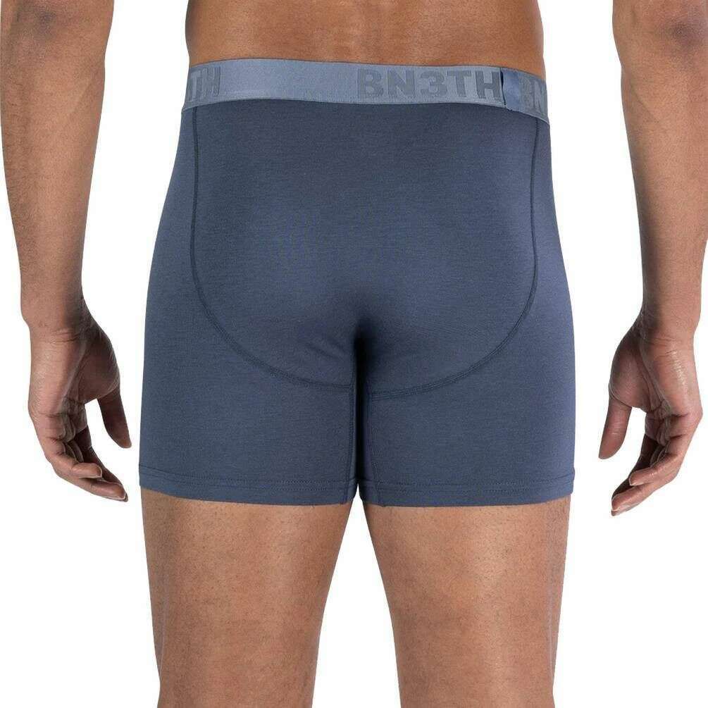 BN3TH Classic Essentials 3 Pack Boxer Briefs - Dusty Blue/Midnight Navy/Heather Grey - Image 4