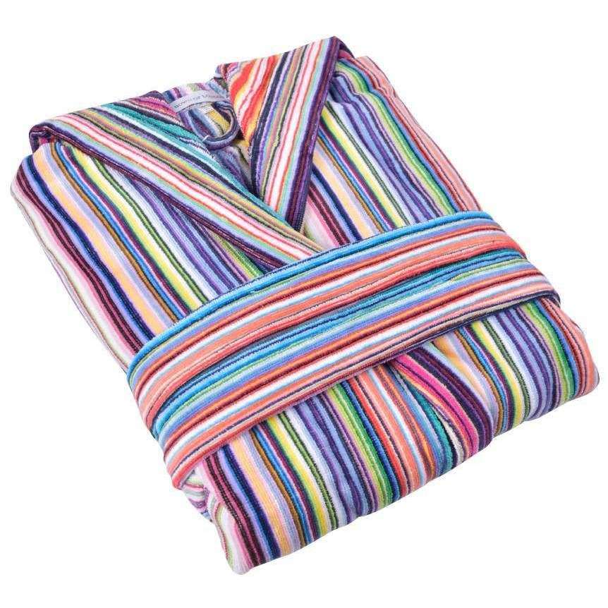 Bown of London Daylight Striped Hooded Dressing Gown - Multi-colour - Image 3