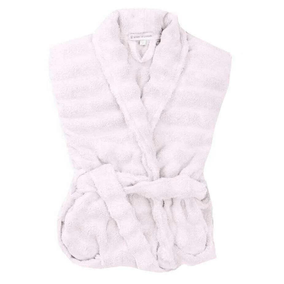 Bown of London Oceania Towelling Dressing Gown - Pale Pink - Image 3