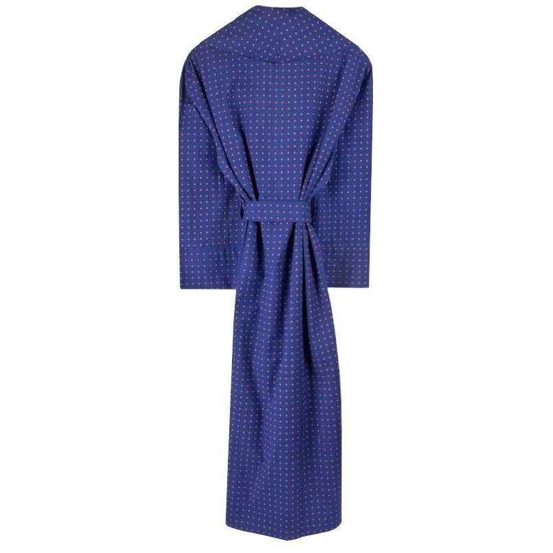 Bown of London Pacific Polka Dot Lightweight Dressing Gown - Navy - Image 2