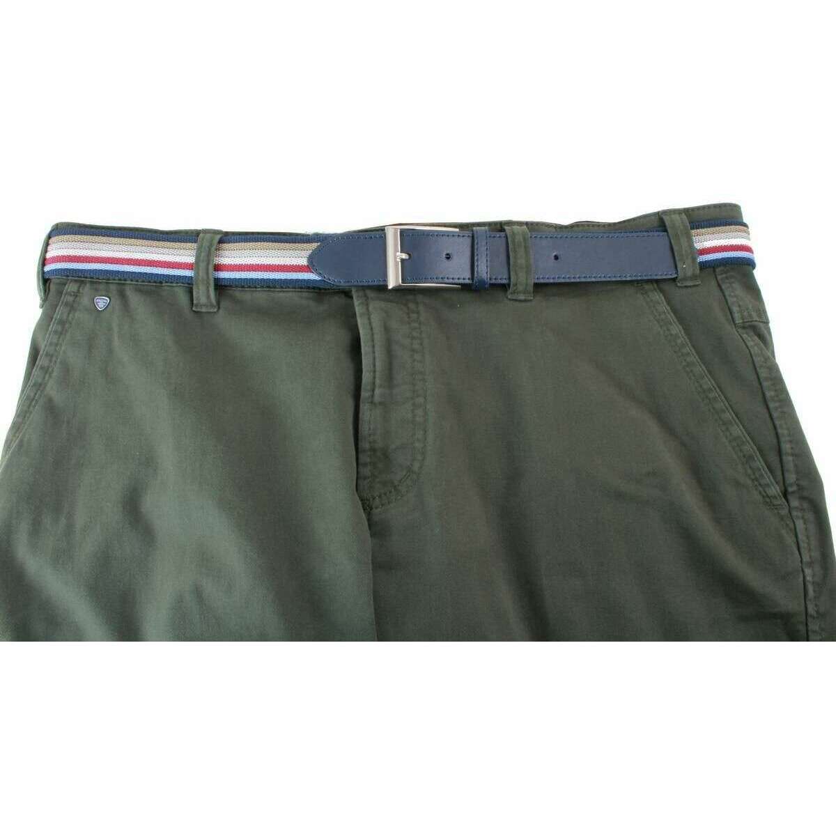 BRUHL Catania B Four Seasons Smart Casual Chinos - Khaki - Image 5