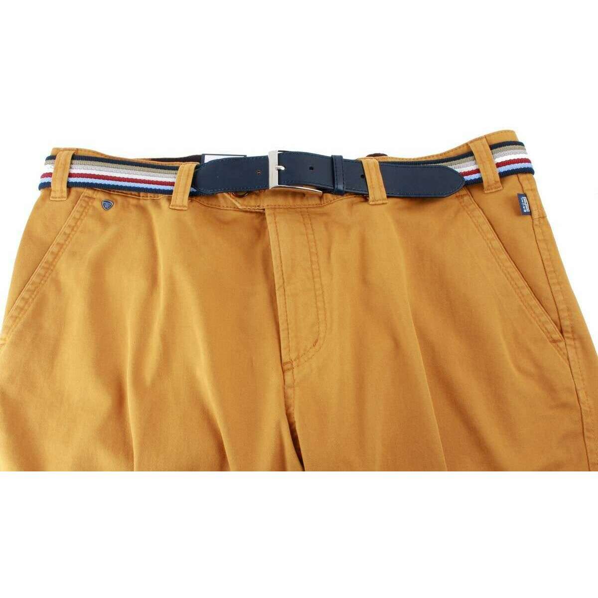 BRUHL Catania B Four Seasons Smart Casual Chinos - Maize Yellow - Image 5