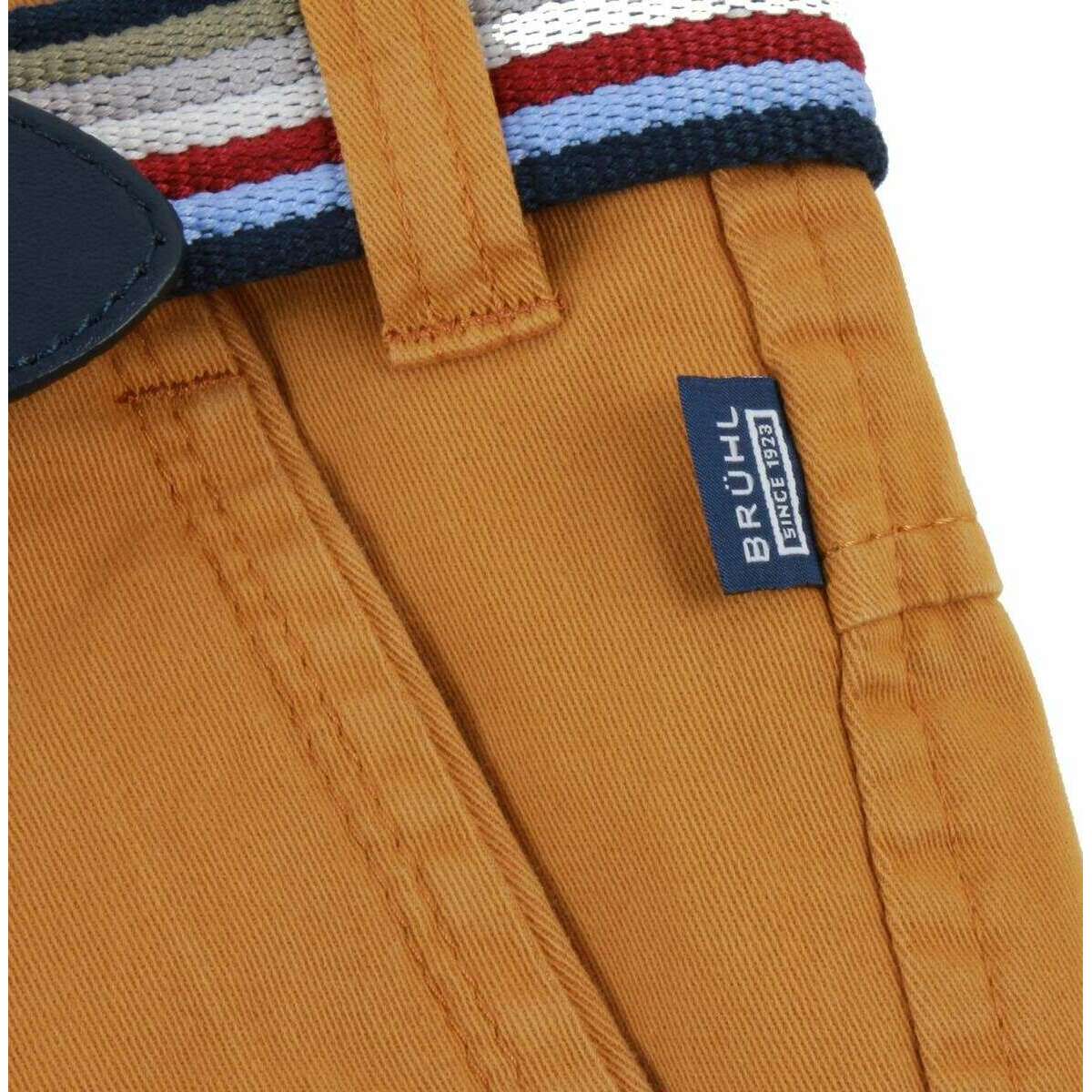 BRUHL Catania B Four Seasons Smart Casual Chinos - Maize Yellow - Image 6