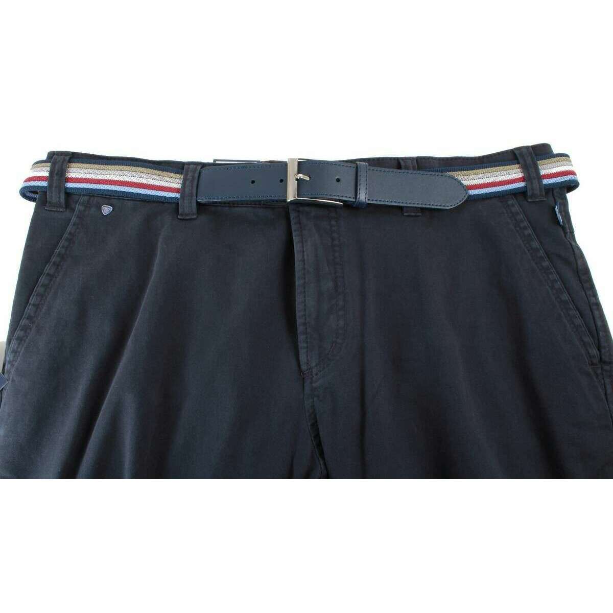 BRUHL Catania B Four Seasons Smart Casual Chinos - Marine Navy - Image 5