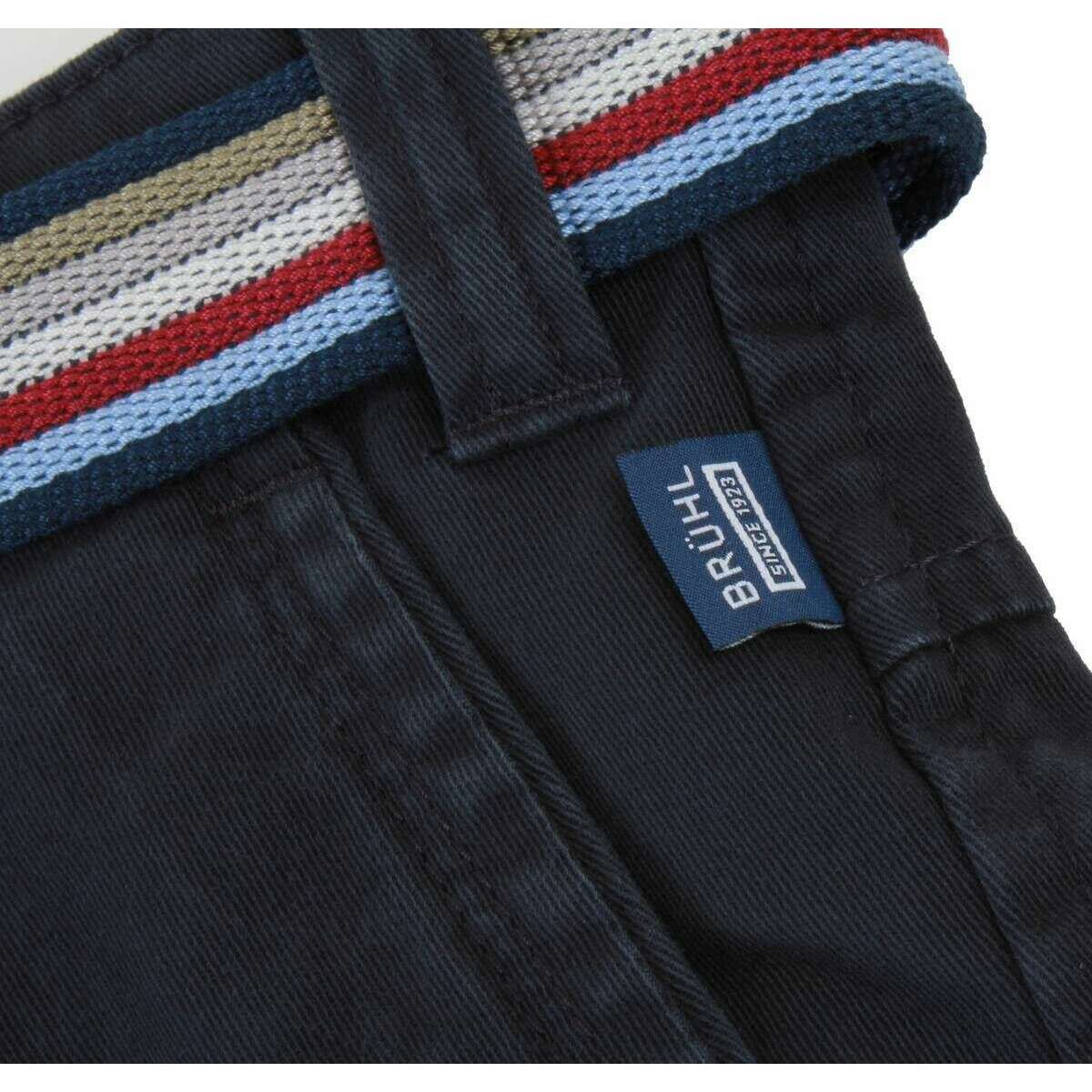 BRUHL Catania B Four Seasons Smart Casual Chinos - Marine Navy - Image 6