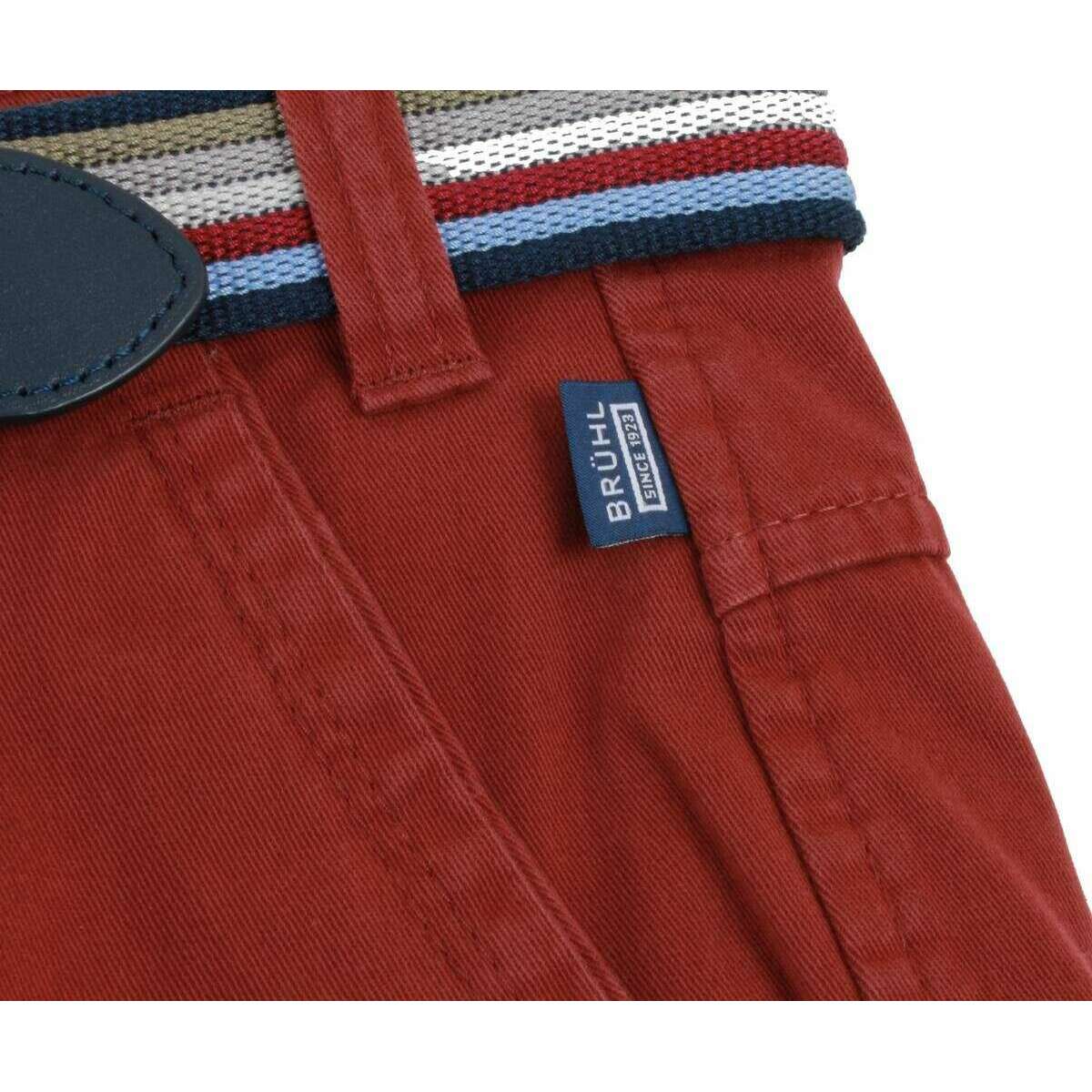 BRUHL Catania B Four Seasons Smart Casual Chinos - Red - Image 6