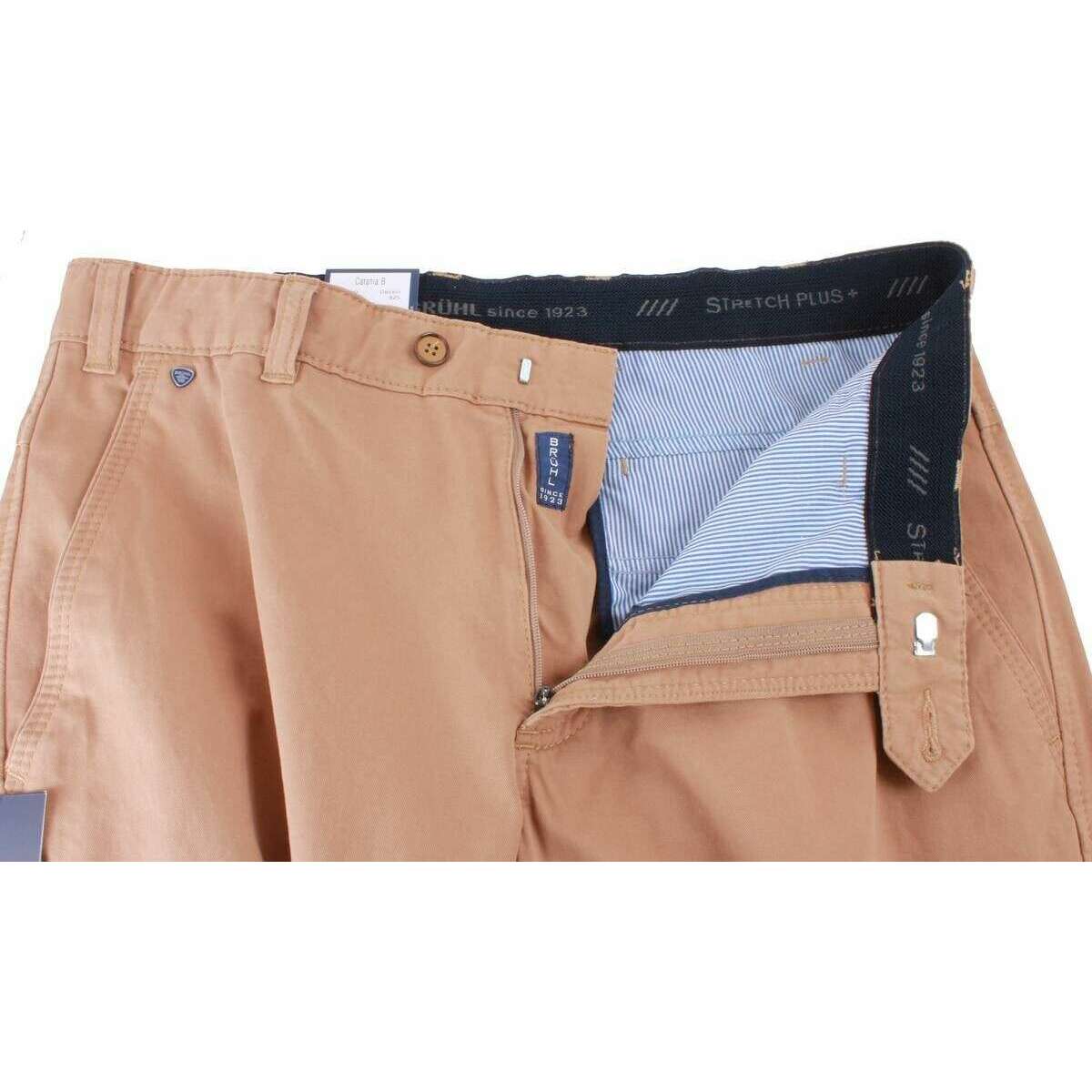 BRUHL Catania B Nanotec Gabardine Stretch Chinos - Corn Terracotta - Image 4