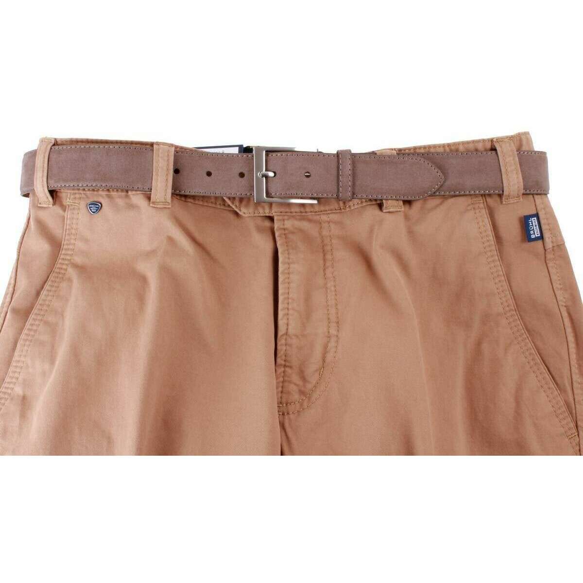 BRUHL Catania B Nanotec Gabardine Stretch Chinos - Corn Terracotta - Image 5