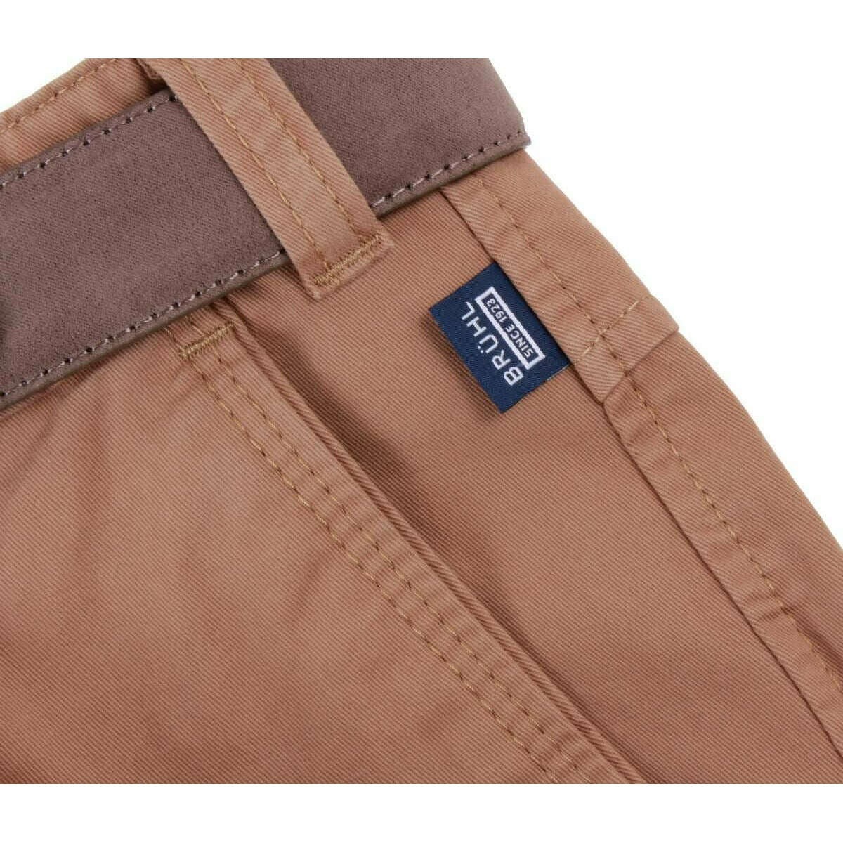 BRUHL Catania B Nanotec Gabardine Stretch Chinos - Corn Terracotta - Image 6