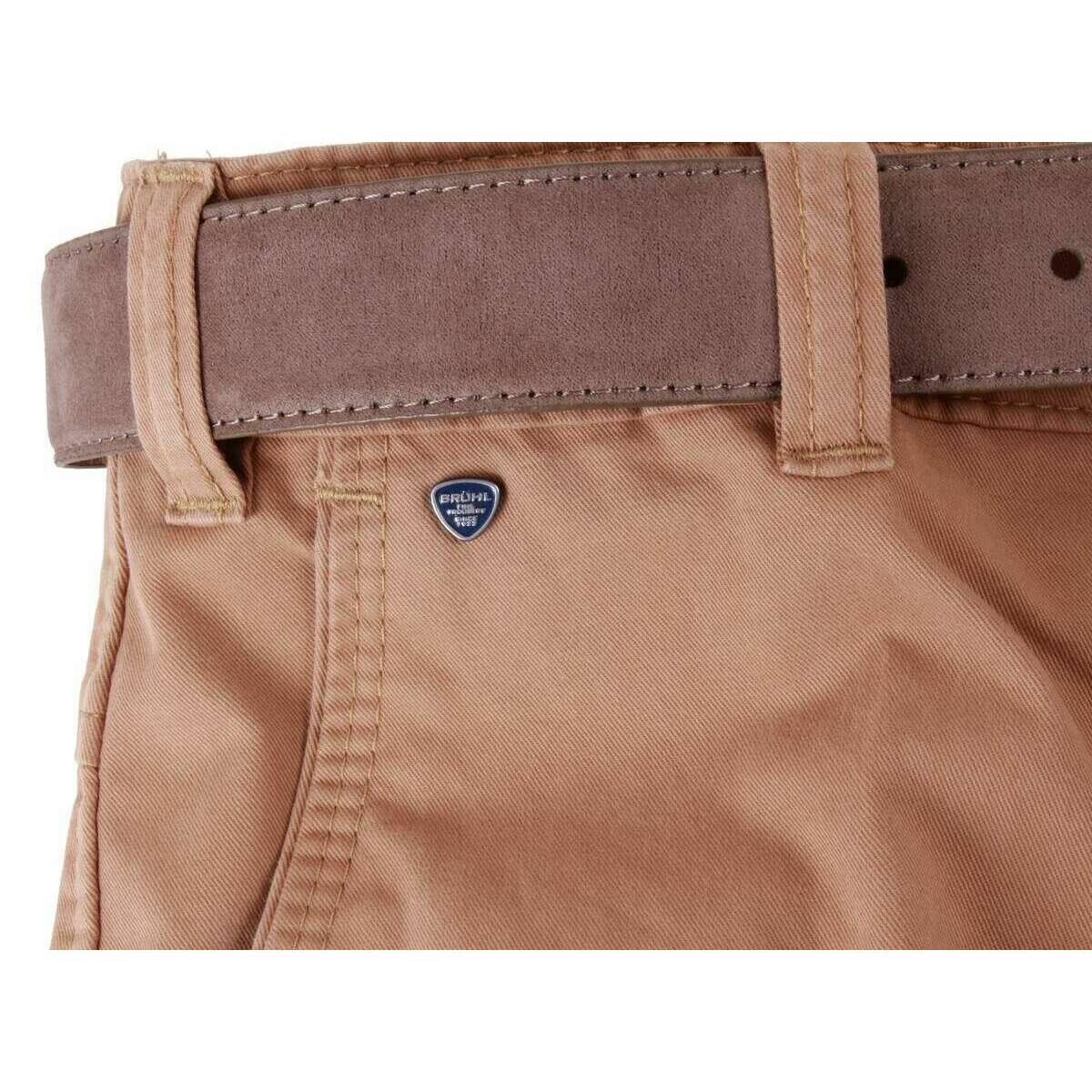 BRUHL Catania B Nanotec Gabardine Stretch Chinos - Corn Terracotta - Image 7