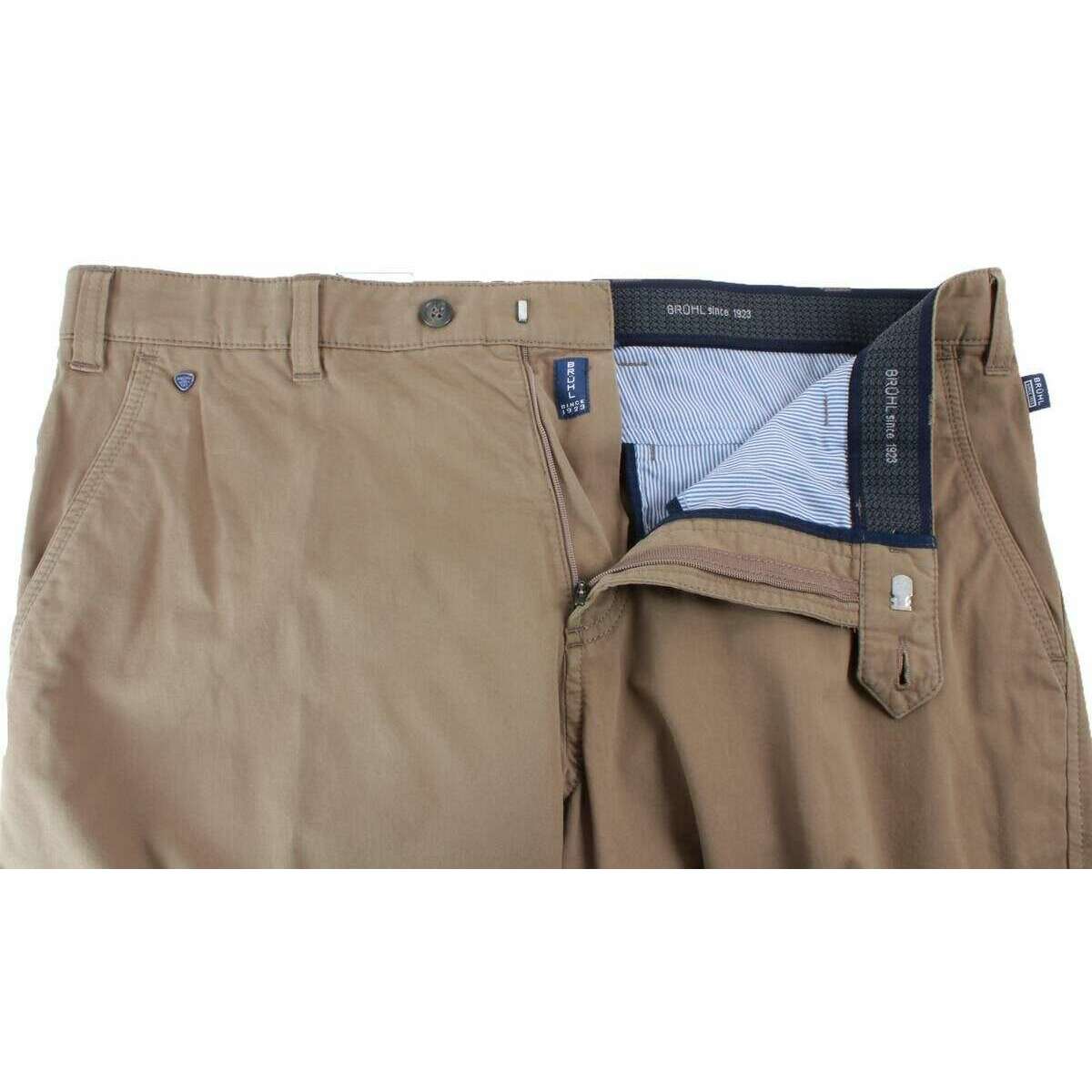 BRUHL Catania B Nanotec Gabardine Stretch Chinos - Green - Image 4