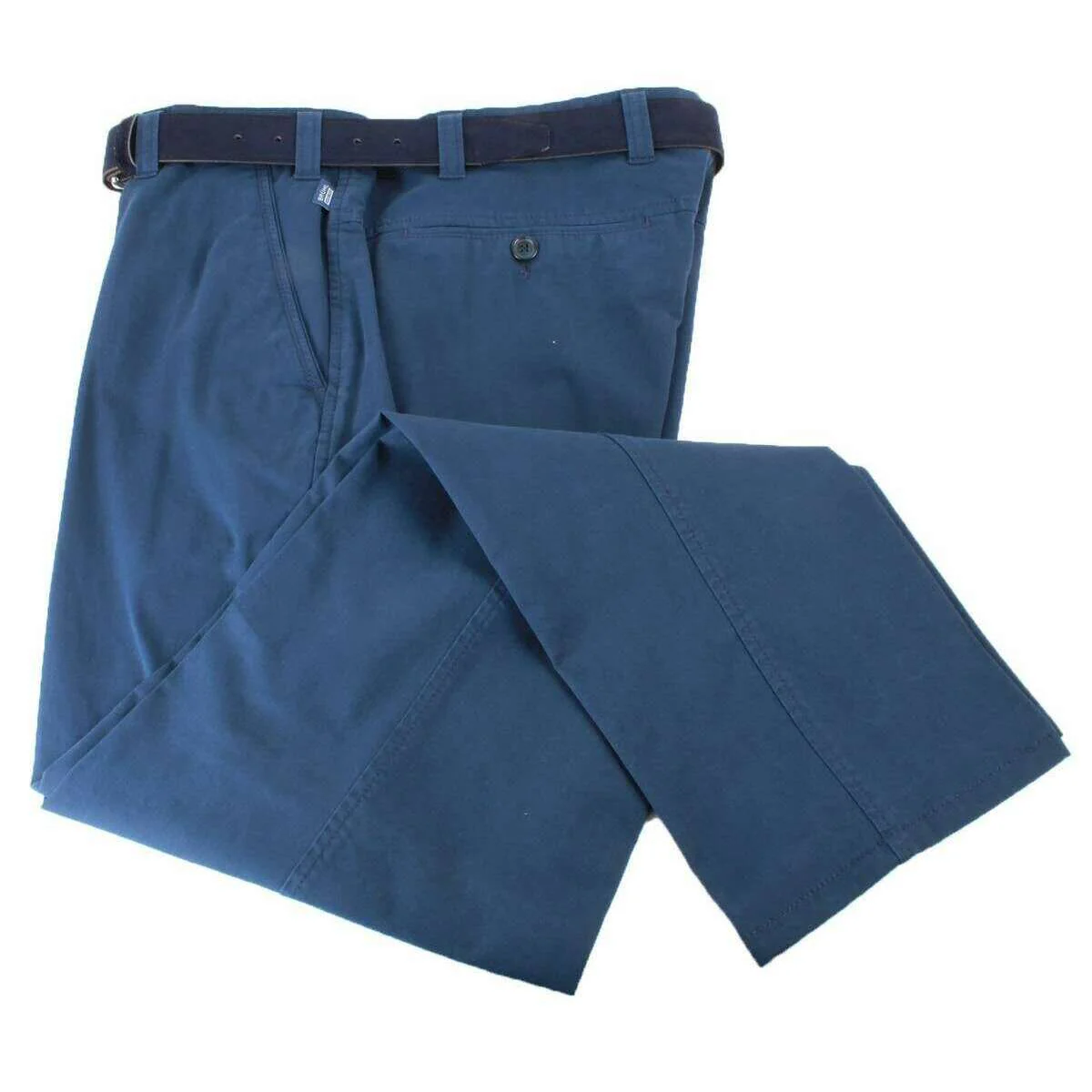BRUHL Catania B Nanotec Gabardine Stretch Chinos - Marine Navy - Image 3