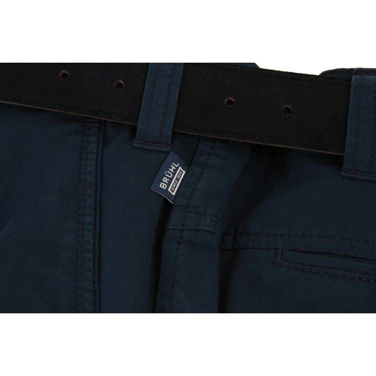 BRUHL Catania B Nanotec Gabardine Stretch Chinos - Marine Navy - Image 6