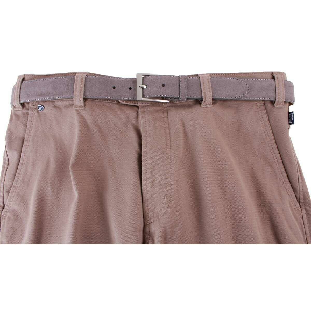 BRUHL Catania B Smart Casual Trousers - Putty Brown - Image 4