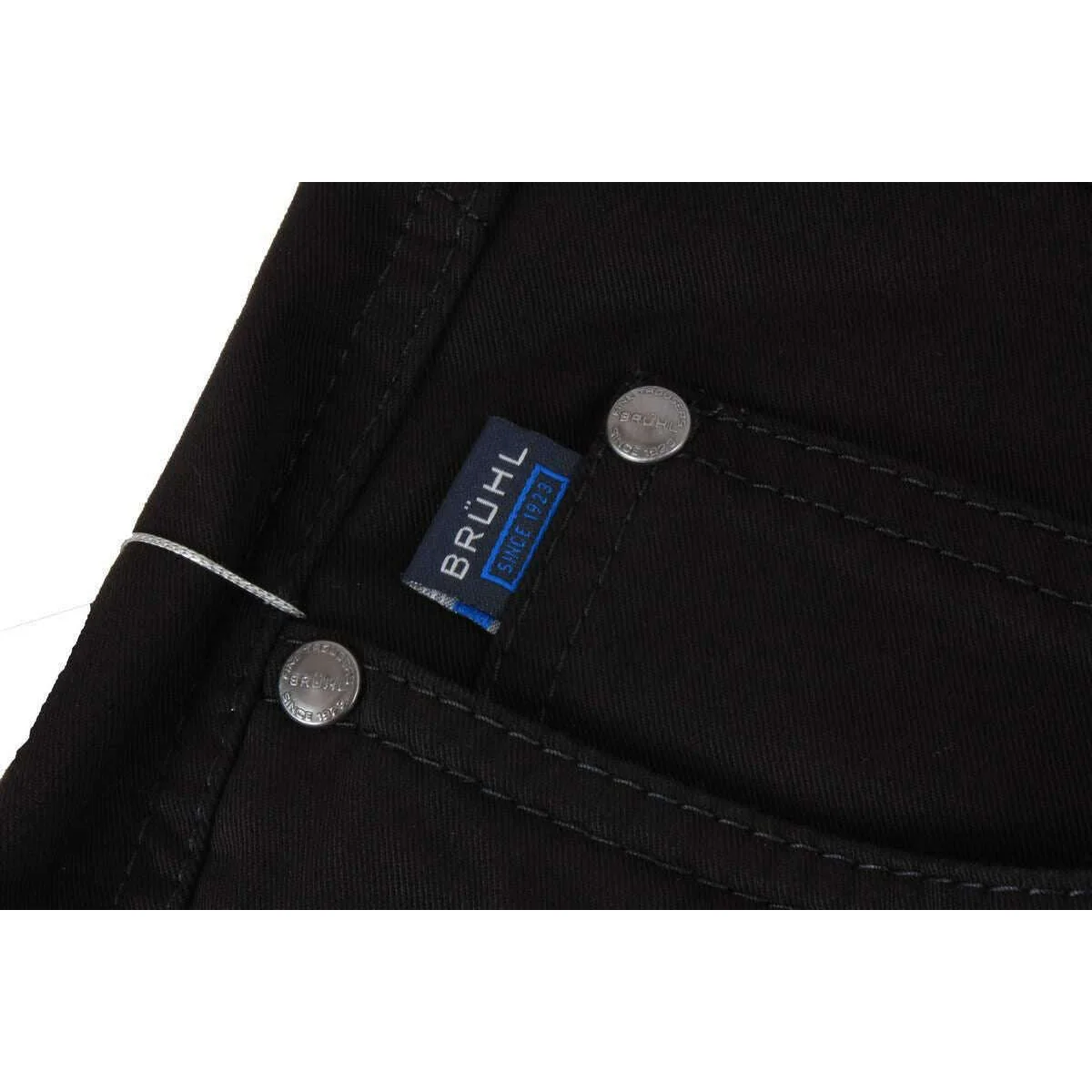 BRUHL Genua III B Soft Touch Pima Cotton Jeans - Black - Image 5